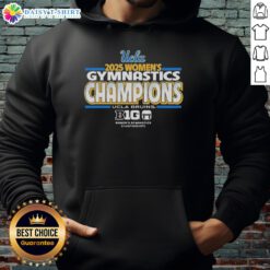Alt Text: UCLA Bruins Women's Gymnastics Champions B1G 2026 hoodie, showcasing team pride and athletic spirit.