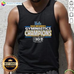 UCLA Bruins Women's Gymnastics Champions 2026 tank top showcasing team spirit and athletic pride.