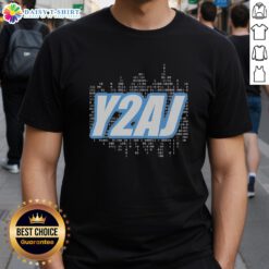 Stylish Nice Y2Aj WWE T-Shirt featuring bold graphics and a comfortable fit, perfect for wrestling fans and casual wear.