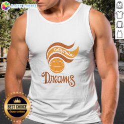 Original California Dreams basketball tank top featuring vibrant colors and a stylish design for sports enthusiasts.