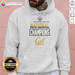 2026 NC Women's Water Polo National Champions hoodie featuring the original California Golden Bears logo.