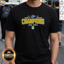 Alt Text: Original NCAA Siena Saints 2026 MAAC Men's Lacrosse Tournament Champions T-Shirt showcasing team pride and victory.