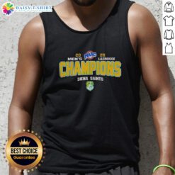Alt Text: Original NCAA Siena Saints 2026 MAAC Men's Lacrosse Tournament Champions tank top featuring team logo and vibrant design.