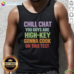 Premium Chill Chat tank top for a fun vibe, perfect for casual outings and showcasing your laid-back style.