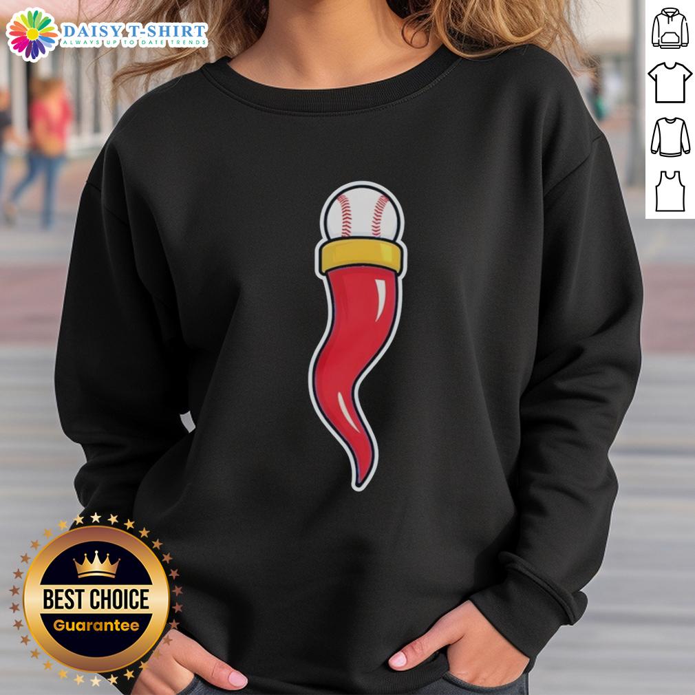 Alt Text: Premium Cornicello World Baseball Classic Sweatshirt featuring vibrant graphics and comfortable fit for fans.