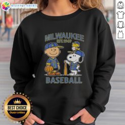 Pretty Charlie Brown and Snoopy X Milwaukee Brewers Basketball sweatshirt, celebrating the 1969 team spirit in style.