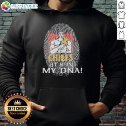 Pretty Gallagher Chiefs Football 2026 hoodie featuring 'It's In My DNA Finger Print' design, perfect for fans.
