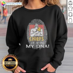 Pretty Gallagher Chiefs Football 2026 sweatshirt featuring 'It's In My DNA' design, perfect for fans and cozy wear.