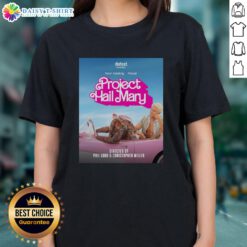 Pretty Project Hail Mary Barbie Movie Mashup featuring Ryan Gosling in a stylish ladies tee design.