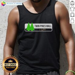 Back to the Future Twin Pines Mall tank top featuring iconic 1:16 AM time and retro design for fans and collectors.