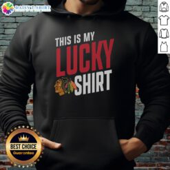 Top Chicago Blackhawks hoodie featuring bold team logo, perfect for fans showcasing their lucky game day style.