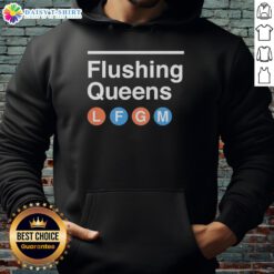 Top New York Mets baseball hoodie featuring Flushing Queens logo and LFGM design, perfect for fans.