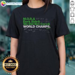 Alt Text: Top Seattle Football Ampersand Champs Ladies Tee showcasing stylish design and vibrant colors for fans.