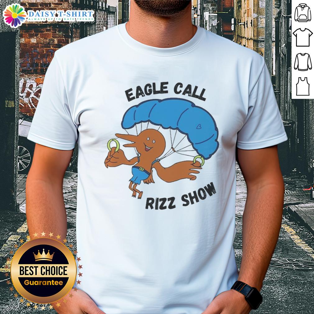 Awesome Eagle Call Rizz Show T-Shirt featuring a bold eagle graphic and vibrant colors, perfect for nature enthusiasts.