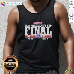 Awesome Evansville Thunderbolts Hockey Presidents Cup Tank Top for 2026 repeat champions, showcasing team spirit and style.