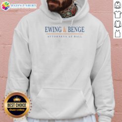Awesome Ewing and Benge Attorneys at Ball wearing hoodies, showcasing their casual yet professional style.