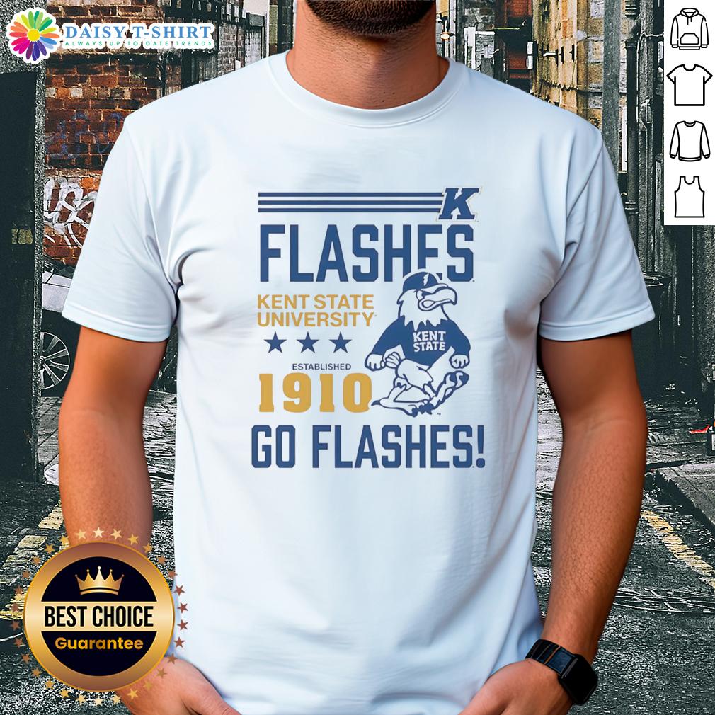 Kent State Golden Flashes T-Shirt established 1910, featuring vibrant design and school colors. Go Flashes!