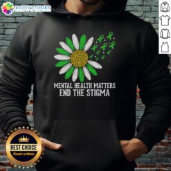 Awesome Mental Health Matters End The Stigma Hoodie in vibrant colors, promoting awareness and support for mental health.