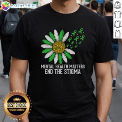Alt Text: Awesome Mental Health Matters T-Shirt promoting awareness and support to end the stigma surrounding mental health.