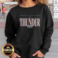 Awesome Oklahoma City Thunder 2026 sweatshirt featuring bold team colors and logo for fans and supporters.