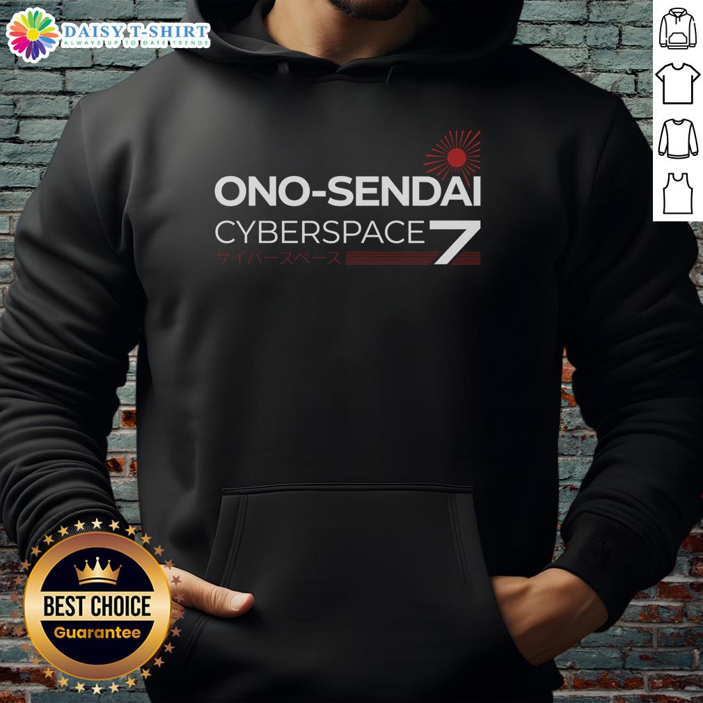 Alt Text: Awesome Ono Sendai Cyberspace Deck 7 Hoodie featuring a vibrant design and stylish fit for tech enthusiasts.