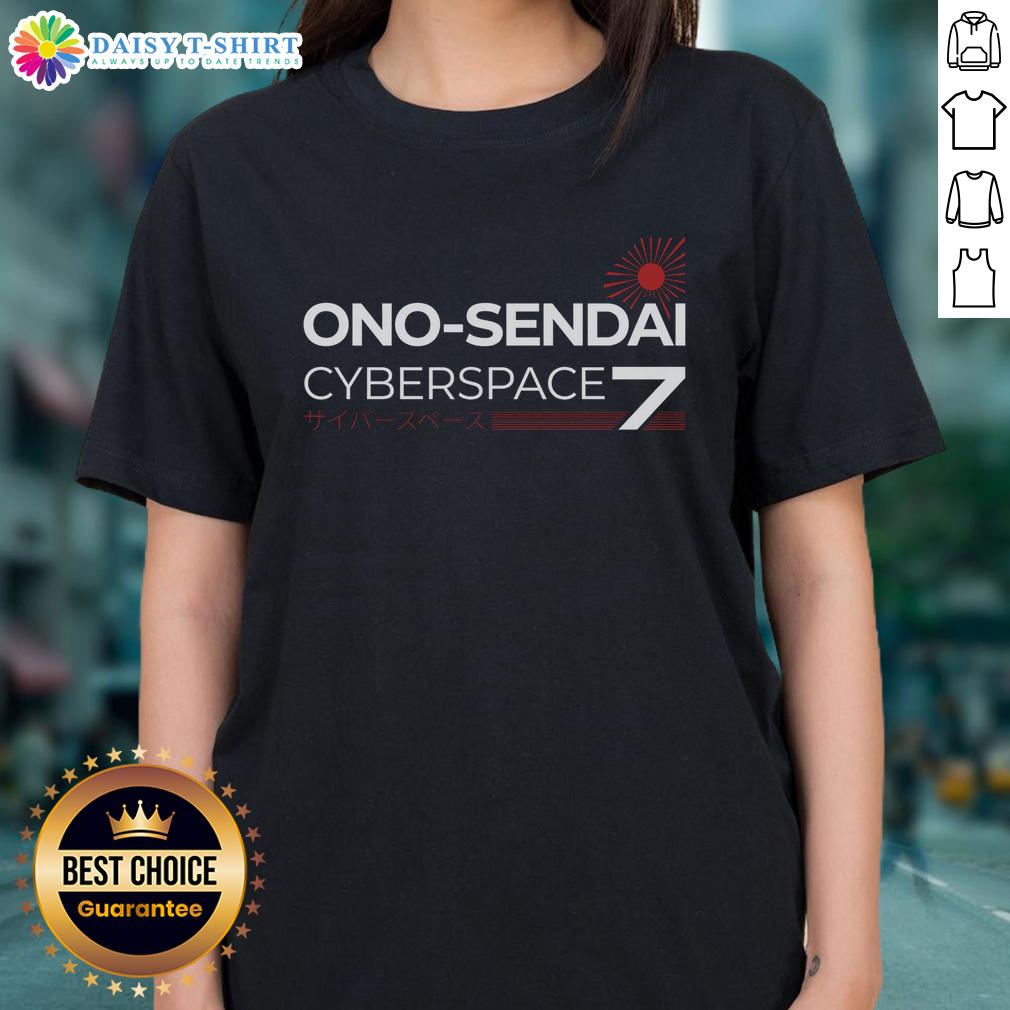Awesome Ono Sendai Cyberspace Deck 7 Ladies Tee featuring a stylish design for tech enthusiasts and fashion lovers.