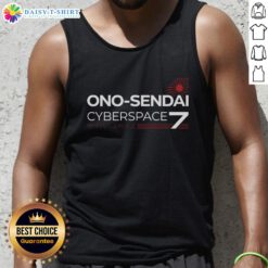 Alt Text: Awesome Ono Sendai Cyberspace Deck 7 tank top featuring a vibrant digital design and comfortable fit.