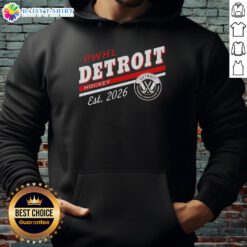 Awesome PWHL Detroit hoodie for the 2026 Detroit Professional Women's Hockey League, stylish and supportive.