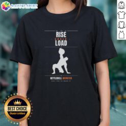 Alt Text: Awesome Rise Under Load Kettlebell Monster Ladies Tee featuring a bold kettlebell graphic and stylish design.