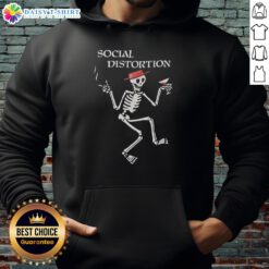 Awesome Social Distortion skeleton hoodie featuring vibrant artwork and a stylish design for fans of the band.
