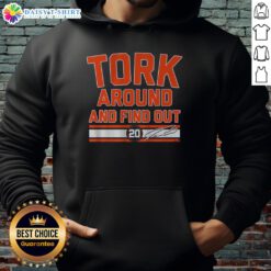 Awesome Spencer Torkelson Tork Around and Find Out Hoodie in stylish design, perfect for baseball fans and fashion enthusiasts.