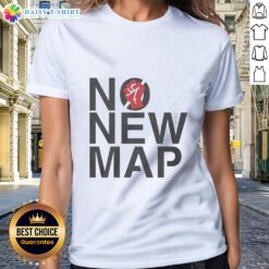 Women wearing 'Stop Gerrymandering' tees at Virginia protest, advocating against unfair district mapping in vibrant colors.