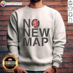 Awesome Virginia No New Map Protest sweatshirt promoting the Stop Gerrymandering movement with bold graphics.