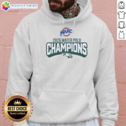 Awesome Wagner Seahawks MAAC Water Polo Champions 2026 logo hoodie featuring vibrant colors and team emblem.