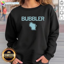 Awesome Wisconsin Bubbler Map Sweatshirt featuring a colorful map design highlighting iconic Wisconsin bubblers.