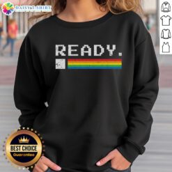 Funny Commodore 64 Ready Sweatshirt featuring retro gaming graphics and a playful design for nostalgic gamers.