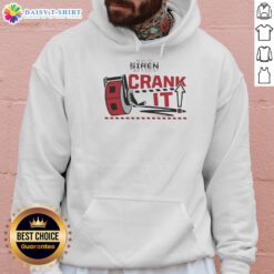Good Carolina Hurricanes NHL Rinky Crank It Sound The Siren 2026 Playoffs Hoodie featuring team colors and logo design.