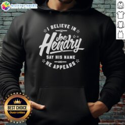 Joe Hendry WWE hoodie featuring 'Good I Believe in Joe Hendry' design, perfect for wrestling fans and merchandise collectors.