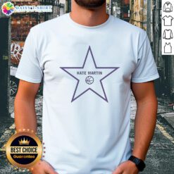 Good Kate Martin Los Angeles Sparks WNBA T-shirt featuring a star shape design and Hollywood Sign inspiration.