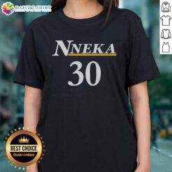 Nneka Ogwumike wearing Los Angeles Sparks Bet On Women Jersey 30, showcasing women's basketball pride and team spirit.