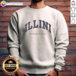 Alt Text: Good Shota Imanaga wearing a University of Illinois sweatshirt, showcasing school spirit and style on campus.