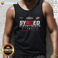 Hot-Synced Carolina Hurricanes Sound The Siren 2025 Playoffs Hockey R261 Tank Top featuring team logo and vibrant colors.