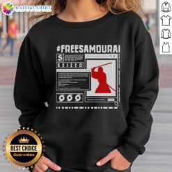 Cyberpunk 2077 Samurai sweatshirt featuring a bold design, perfect for fans looking to defend their privacy in style.