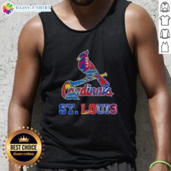 Stylish tank top featuring a mashup of St. Louis Cardinals, Blues, City SC, and Battlehawks sports logos.