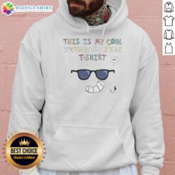Alt Text: Stylish hoodie featuring 'Nice, This Is My Cool Thingamajigs' design, perfect for casual wear and unique fashion.