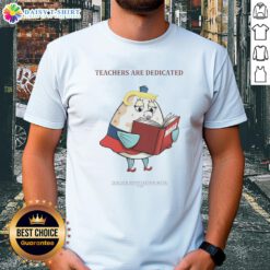 Dedicated teachers wearing 'Nice Trump Maga' T-shirt for 2026 Teacher Appreciation Week celebration.