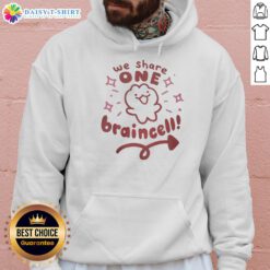 Nice We Share One Braince Hoodie featuring a unique design, perfect for casual wear and expressing creativity.
