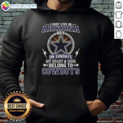 Official Dallas Cowboys NFL hoodie featuring 'My heart and soul belong to Cowboys' design, perfect for fans in Arizona.