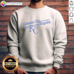 Official Kansas City Royals 'Soft As A Grape' sweatshirt in royal blue, featuring team logo and comfortable fit.