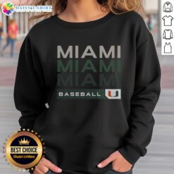 Official Miami Hurricanes college baseball hype sweatshirt in vibrant colors, perfect for fans and game day outfits.